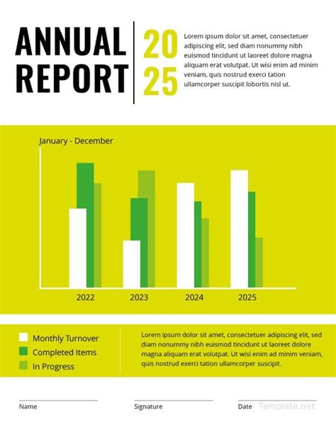 simple annual report template word free download